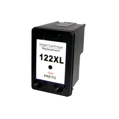 Cartucho de Tinta Compatvel HP 122 XL, CH563 - Deskjet 1000, 2050, 3050, J110 - Preto