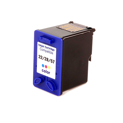 Cartucho de Tinta Compatvel HP 22XL, 28XL, 57XL, C9352 - Deskjet 3910, F4180 - Colorido