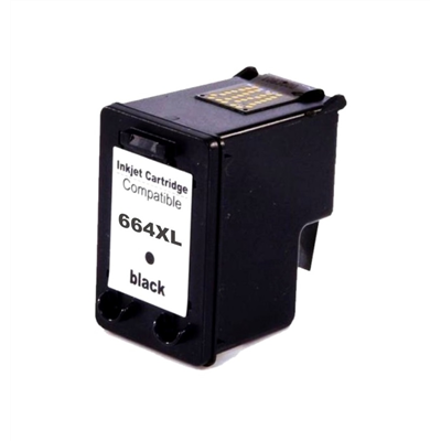 Cartucho de Tinta Compatvel HP 664 XL - Ink Advantage 1115, 2136, 3636, 4676 - Preto