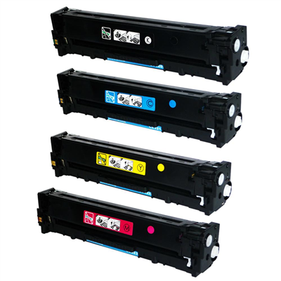 Kit 4 Toner Compatvel com HP CP-1215, CM-1312, CM-1415, CP-1525 - BK, CY, YE, MA