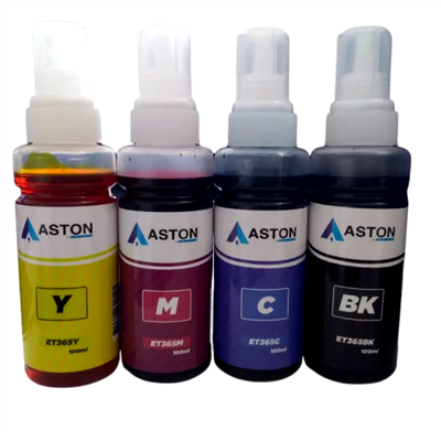 Kit Tinta Aston T664, 644 para Epson L365, L375, L395, L475, L575 - 4 Cores