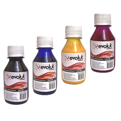 Kit Tinta Sublim�tica Evolut EV-290 - Para Impressora Epson - 4 Cores