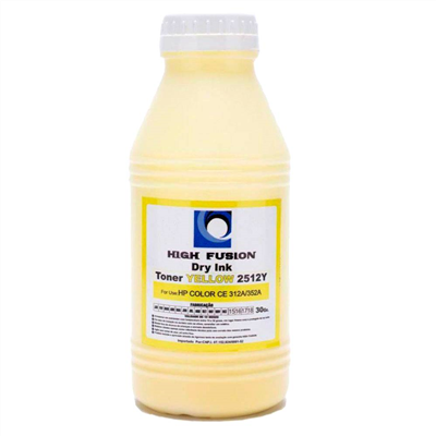 P de Toner High Fusion HF-2512 Amarelo - Para CB-540, CE-320, CF-310, CE-530