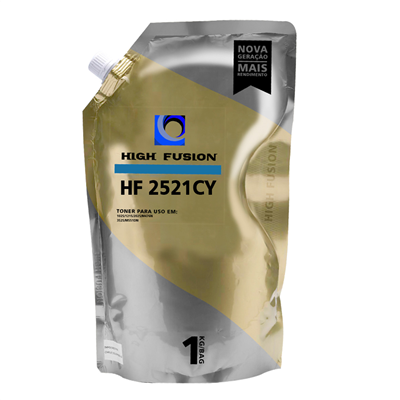 P de Toner High Fusion HF-2521 Azul - Para CB-540, CE-320, CF-310, CE-530