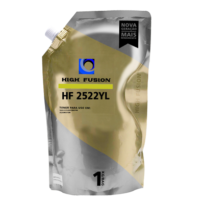P de Toner High Fusion HF-2522 Amarelo - Para CB-540, CE-320, CF-310, CE-530
