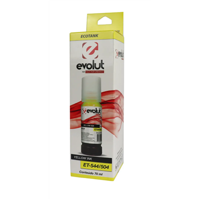 Tinta Evolut T504, T544 - AMARELO - Compat�vel com Epson L3110, L3250, L4150, L6161